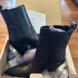 Mango Elegant Black Ankle Booties